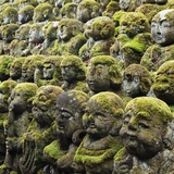 Jizo Figures at Shrine in Kyoto Photographic Print by Micha Pawlitzki
