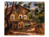 The Collette House in Cagnes Giclee Print by Pierre-Auguste Renoir