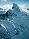 Snow-Covered Peak in the Rocky Mountains Photographie par Lowell Georgia