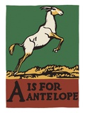 A Is for Antelope Lámina giclée A Is for Antelope Lámina giclée