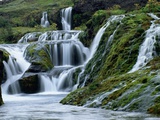 Waterfalls at Gjainfossar Photographic Print by Hubert Stadler