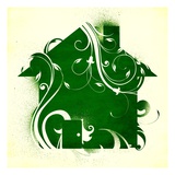 Green building Giclee Print