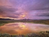 Blackstone Uplands at Sunset, Tombstone Territorial Park, Yukon Territory, Canada Photographic Print by John E Marriott