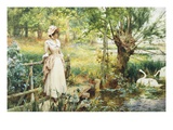 A Reverie by the River Giclee Print by Alfred Augustus Glendening II