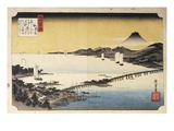 Sunset at Seta, from the Series Eight Views of Lake Biwa Giclee Print by Utagawa Hiroshige