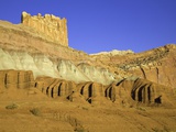 Castle and Fluted Wall Formations in Capitol Reef National Park Photographic Print by John Eastcott & Yva Momatiuk