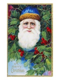 "A Merry Christmas", Depicting Santa Claus Giclee Print