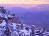 Sunset and Storm Clouds Above Grand Canyon Photographic Print by George H.H. Huey
