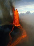 Kilauea Erupting Photographic Print by Douglas Peebles