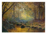 On the River Greta, Lake District, England Giclee Print by John Atkinson Grimshaw