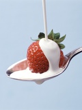 Strawberry and Cream Photographic Print by Steve Lupton