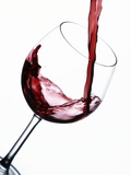 Pouring Red Wine into Wine Glass Fotografie-Druck von Steve Lupton