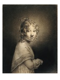 Portrait of a Girl Giclee-trykk av Louis Leopold Boilly