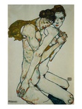 Amitié Reproduction procédé giclée par Egon Schiele