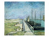 A View Over the Canal Giclee-trykk av Theo von Brockhusen