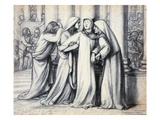 The Virgin Mary Being Comforted Giclee Print by Dante Gabriel Rossetti
