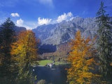 Sankt Bartholoma Church on Lake Konigssee Photographie par Walter Geiersperger