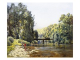 A Summer's Day on the River reproduction procédé giclée par Emile Cagniart