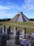 Richard Gross - Pyramid of Kukulkan at Chichen-Itza - Fotografik Baskı Richard Gross - Pyramid of Kukulkan at Chichen-Itza - Fotografik Baskı