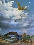 Depiction of Eudimorphon at Museum Impressão fotográfica por Jonathan Blair