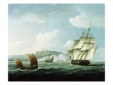 Shipping off Dover Castle, England Giclee Print by Thomas Buttersworth