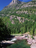 River Flowing Below Mountains Photographic Print by Neil Rabinowitz