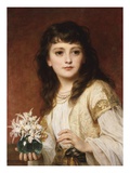 Portrait of a Girl Giclee Print by Sir Frank Dicksee