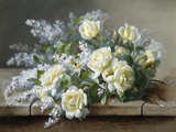 A Still Life with Yellow Roses Photographie par Raoul De Longpre