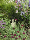 Small Statue in a Back Garden Photographic Print by Mark Bolton