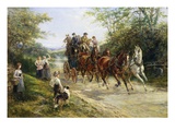 The London Coach Giclée-Druck von Heywood Hardy