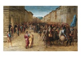 Entrance of Charles VIII in Florence Giclee Print by Francesco Granacci