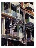 Soho Fire Escapes Giclee Print by Patti Mollica