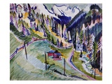 Mountain Landscape Giclee Print by Ernst Ludwig Kirchner