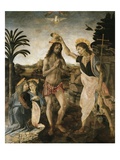 Baptême du Christ reproduction procédé giclée par Leonardo and Andrea da Vinci and del Verrocchio