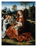 Madonna and Child with Angels reproduction procédé giclée par Master of Frankfurt 