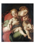 Madonna and Child with the Young St. John Giclée-tryk af Pontormo Madonna and Child with the Young St. John Giclée-tryk af Pontormo