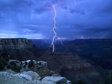 Lightning Above Grand Canyon Photographic Print by James Sparshatt