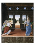 Annunciation Giclée-tryk af Lorenzo di Credi