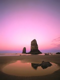 Dusk Settling over Coastal Rock at Cannon Beach Photographic Print by Craig Tuttle
