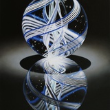 Solitaire Blue Photographic Print by Charles Bell