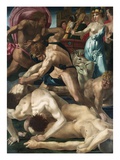 Moses Defends the Daughters of Jethro Giclee Print by Rosso Fiorentino