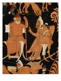 Detail of Vase of Darius Giclee Print by Araldo Luca