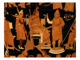 Detail of Vase of Darius Giclee Print by Araldo Luca