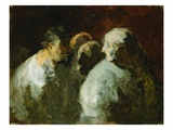 Four People Giclée-Druck von Honore Daumier