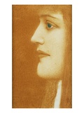 Woman in Profile Giclee Print by Fernand Khnopff