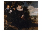 Marriage Portrait of Isaac Massa and Beatrix van der Laen Giclee Print by Frans Hals the Elder