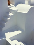 Stairway and Landing of a Whitewashed Church Photographic Print by Jonathan Hicks