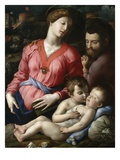 Holy Family with the Young Saint John Giclee-trykk av Agnolo Bronzino Holy Family with the Young Saint John Giclee-trykk av Agnolo Bronzino