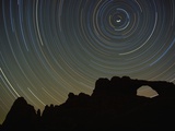Star Trails over Skyline Arch Photographic Print by Paul Souders