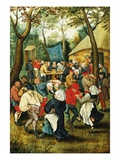 The Wedding Dance Giclee-trykk av Pieter Brueghel the Younger